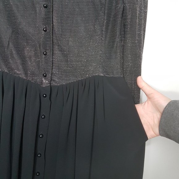 70s / 80s Vintage Randy Collection Chiffon Dress - Picture 5 of 16